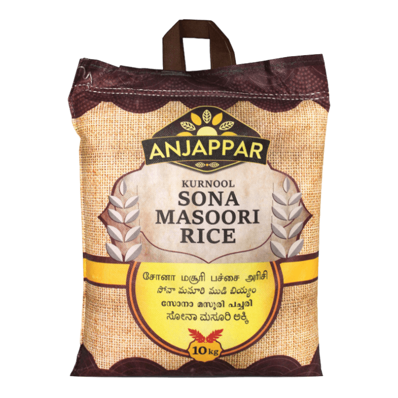 Anjappar Sona Masoori Rice 10kg - Spice Village
