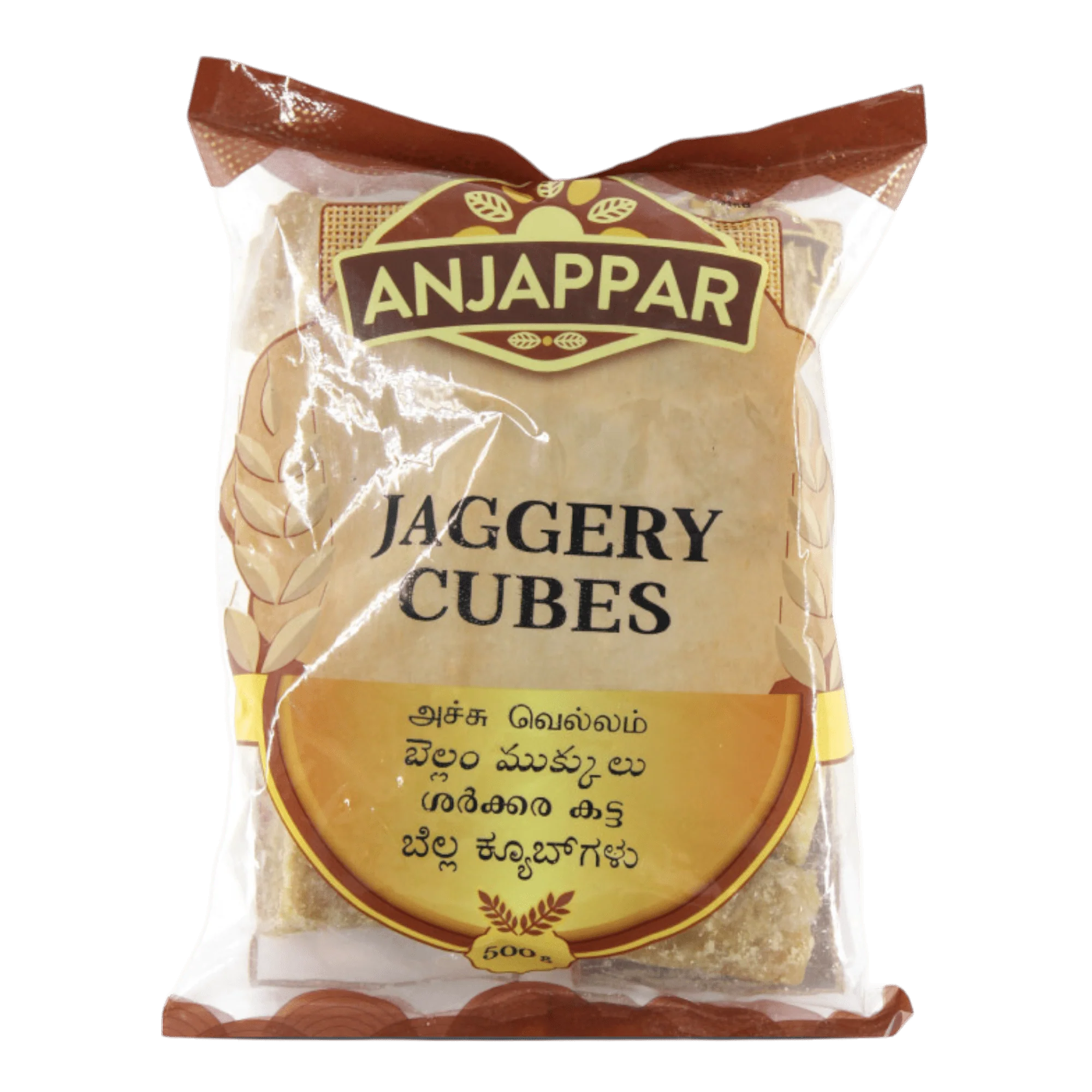 Anjappar Jaggery Cubes(Natural) 500gm - Spice Village