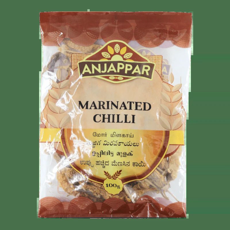 Anjappar Marinated Chilli 100gm - Spice Village