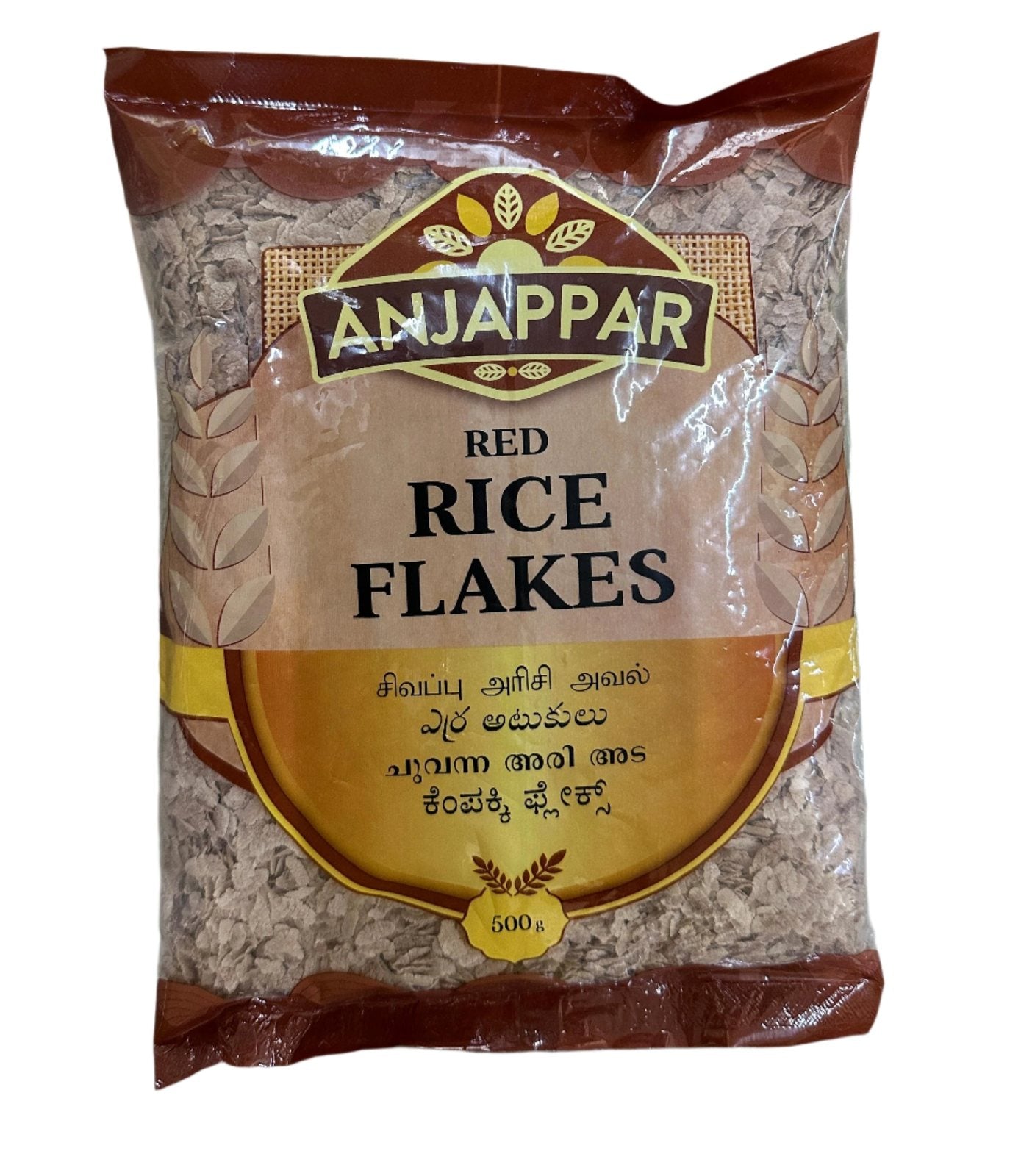 Anjappar Red Rice Flakes 500gm - Spice Village