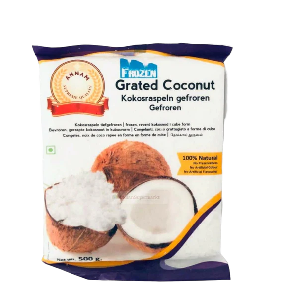Frozen Annam Grated Coconut 500gm - Only Berlin Same Day Delivery - Spice Village