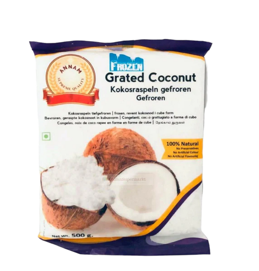 Frozen Annam Grated Coconut 500gm - Only Berlin Same Day Delivery - Spice Village