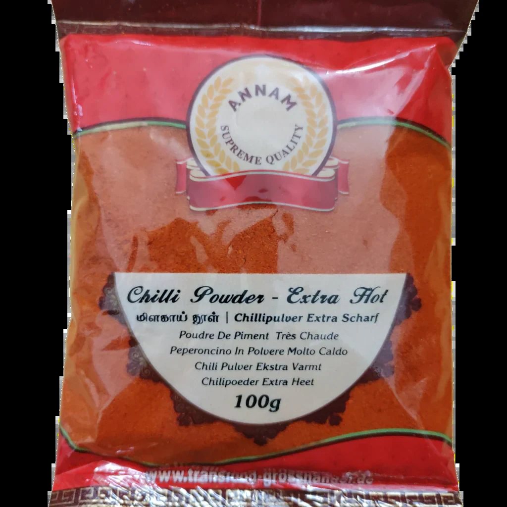 Annam Chilli Powder Extra Hot 100gm - Spice Village