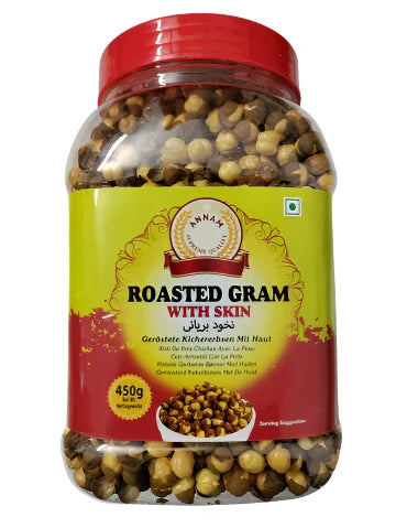 Annam (Daria) Roasted Gram with Skin (Jar) 450gm - Spice Village