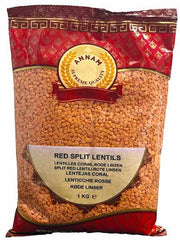 Annam Red Lentils(Masoor dal) 1kg - Spice Village