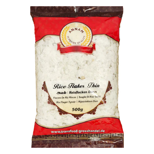 Annam Rice Flakes (Poha/Powa) Thin 500gm - Spice Village
