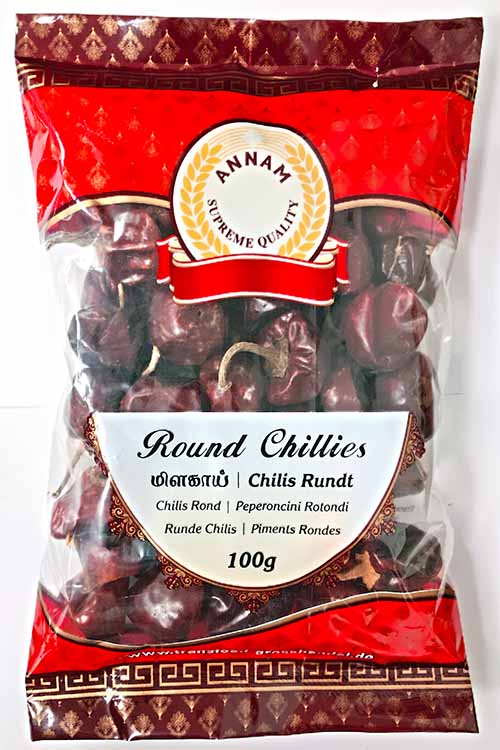 Annam Round Chillies 100gm - Spice Village