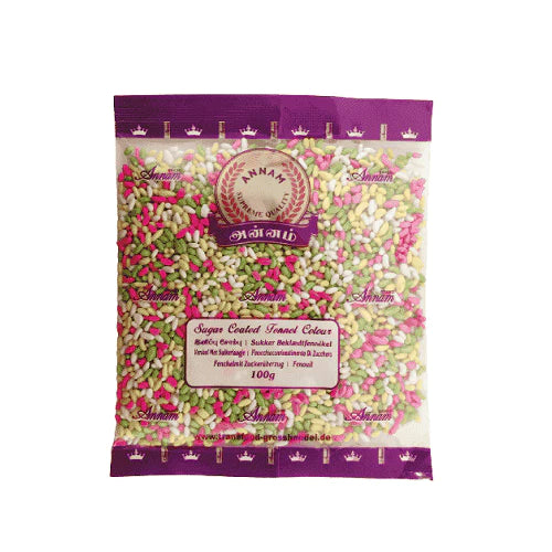 Annam Sugar Coated Fennel Seeds 100gm - Spice Village
