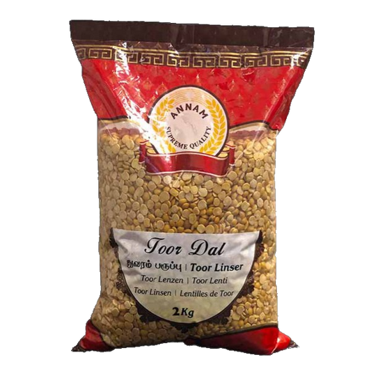 Annam Toor Dal 2kg - Spice Village