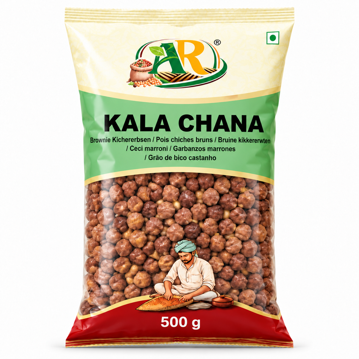 AR Kala Chana (Brown Chickpeas) 500g - front of pack