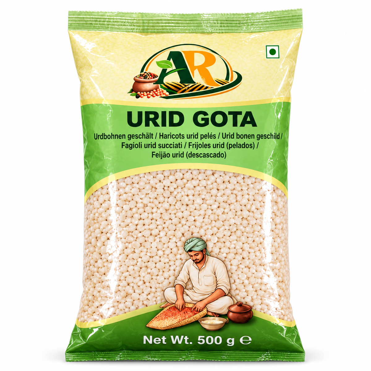 AR Urid Gota Whole 500g - front of pack