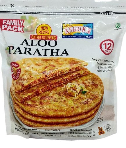 Frozen Ashoka Aloo Paratha Family Pack (12 pieces) 1200gm - Only Berlin Same Day Delivery - Spice Village
