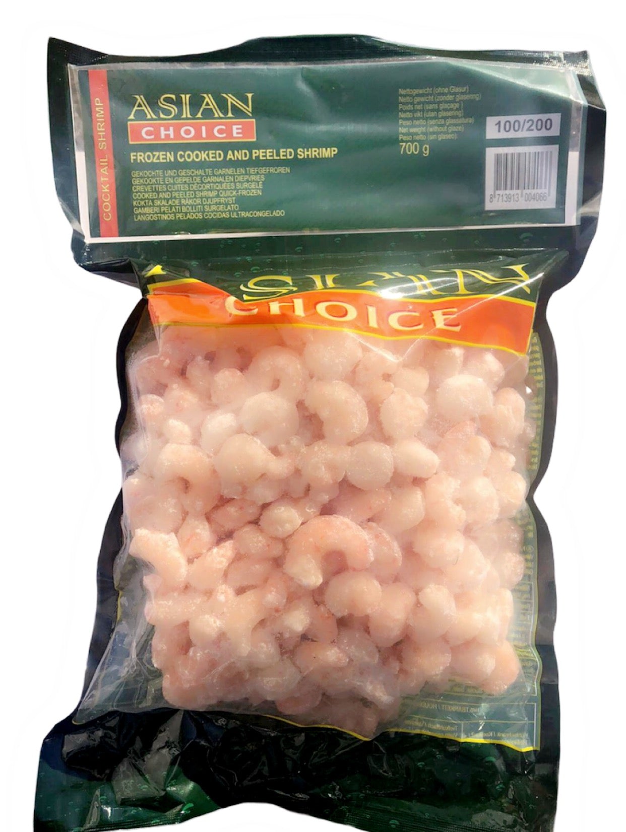 Frozen Asia choice Cooked And Peeled Shrimp (100/200) 700gm - Only Berlin Same Day Delivery - Spice Village