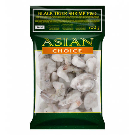 Frozen Asian Choice Black Tiger P&D 26/30 700gm - Only Berlin Same Day Delivery - Spice Village