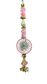 Artificial Marigold  Hanging Toran (Pink) Chakra and  Bell Set of 2