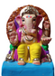 Ganesh Idol 6"  Home Visarjan Kacchi Mitti Ganesh (Eco Friendly -04) (COLOURED) - Assorted Colour - Only Berlin same day delivery