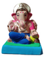 Ganesh Idol 6"  Home Visarjan Kacchi Mitti Ganesh (Eco Friendly -03) (COLOURED) - Assorted Colour - Only Berlin same day delivery