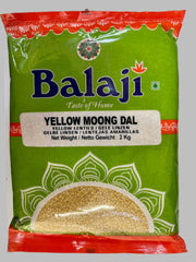Balaji Mung(Moong) Dal Yellow 2kg - Spice Village