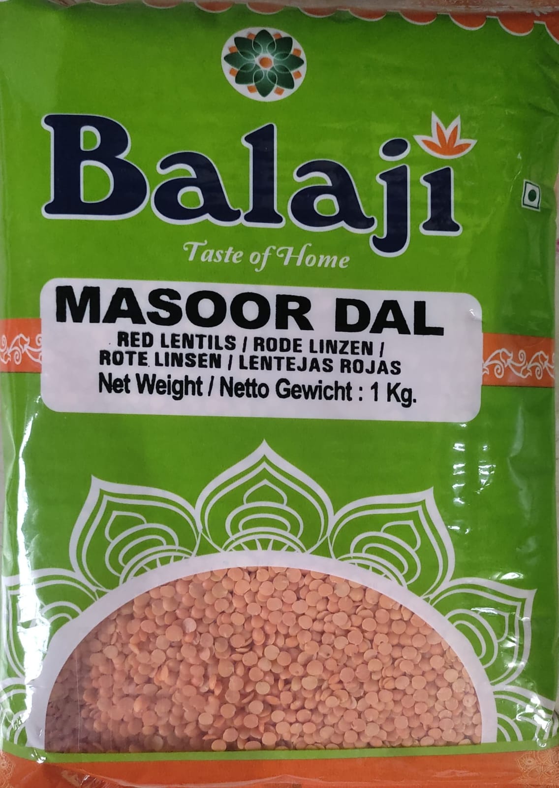 Balaji Red Lentils 1kg - Spice Village