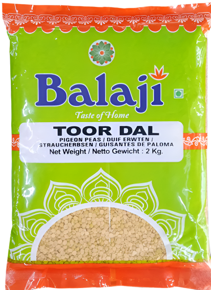 Balaji Toor Dal 2kg - Spice Village