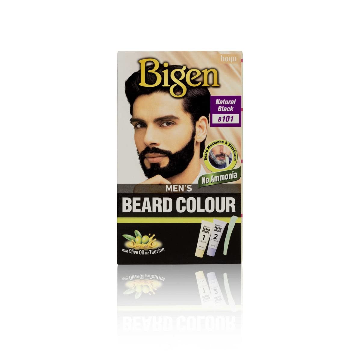 Bigen Men's Beard Colour - Natural Black 40gm - Spice Village