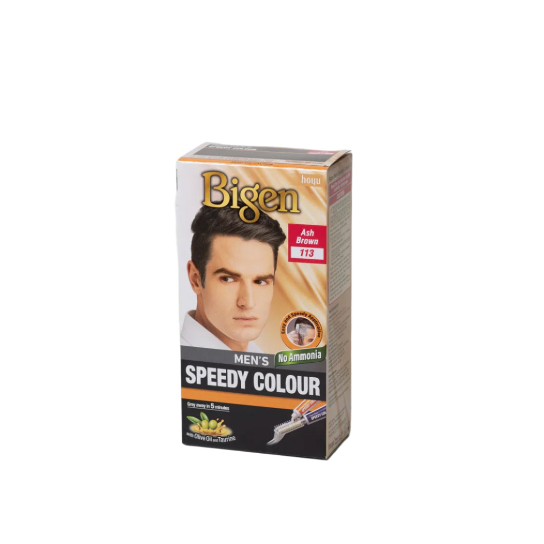 Bigen Men's Speedy Colour - Ash Brown 80gm - Spice Village