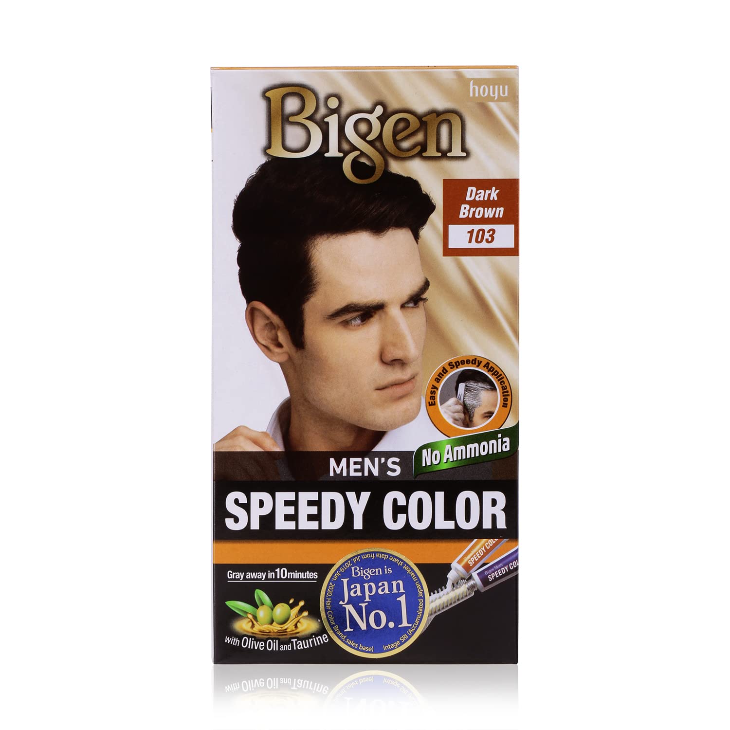 Bigen Men's Speedy Colour - Dark Brown 80gm - Spice Village