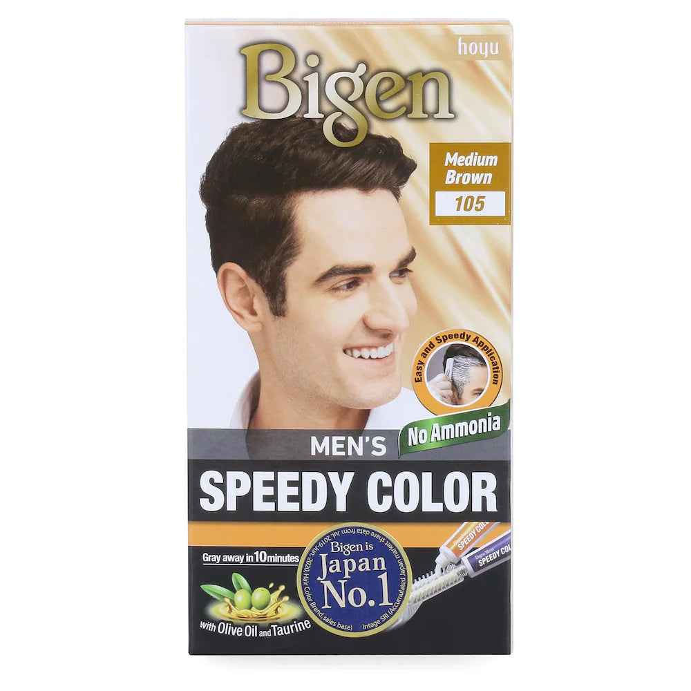 Bigen Men's Speedy Colour - Medium Brown 80gm - Spice Village