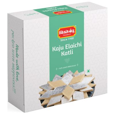Chitale Bandhu Kaju Katli Elaichi 250gm - Spice Village