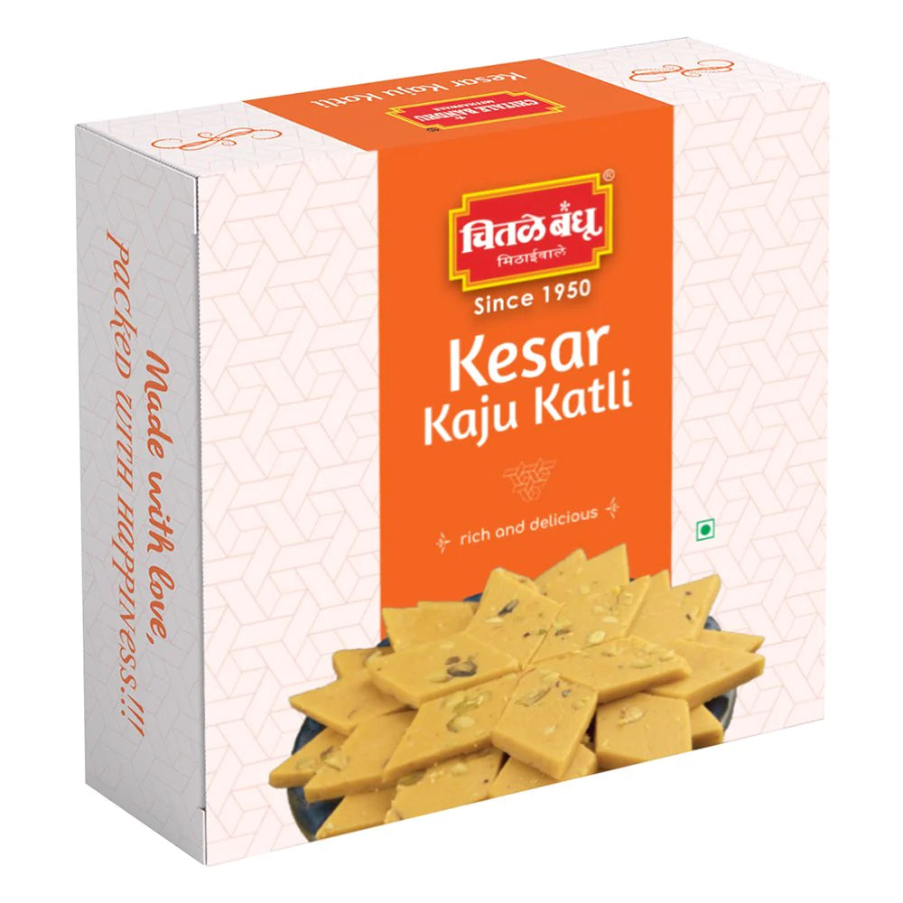 Chitale Bandhu Kesar Kaju Katli 250gm - Spice Village