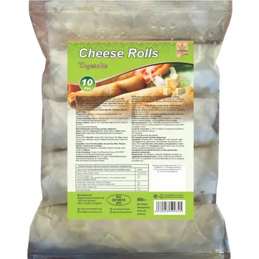 Frozen Crown Cheese Vegetable Rolls(12pcs) 800gm - Only Berlin Same Day Delivery - Spice Village