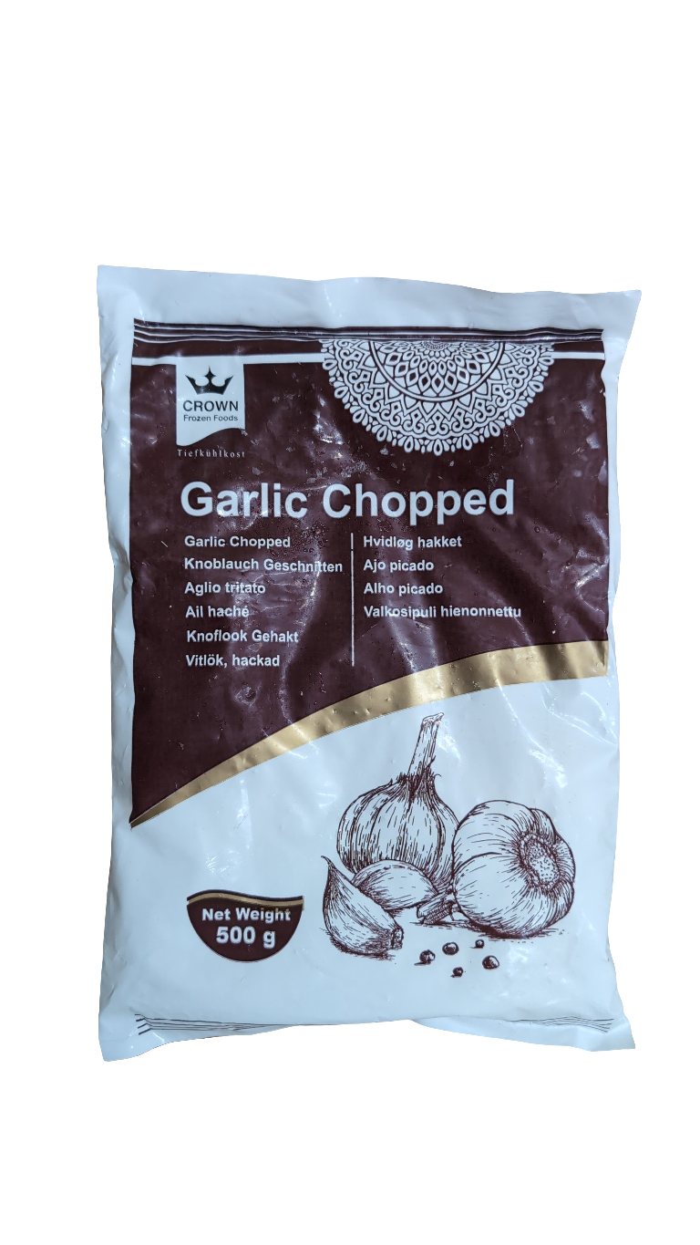 Frozen Crown Garlic Chopped 500gm - Only Berlin Same Day Delivery - Spice Village