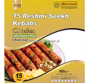 Frozen Crown Reshmi Meat Seekh Kebab (15 pieces) Charcoal 900gm - Only Berlin Same Day Delivery - Spice Village