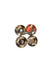 Brass Puja Chowmukh/Chopala Bowl Stand For Haldi, Kumkum, Rice, Elaichi, Mishri, Roli(3 Inch)
