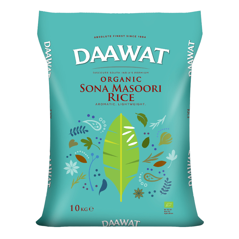 Daawat Organic Sona Masoori Rice 10kg - Spice Village