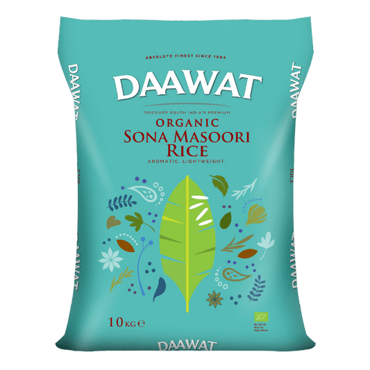 Daawat Organic Sona Masoori Rice 10kg - Spice Village