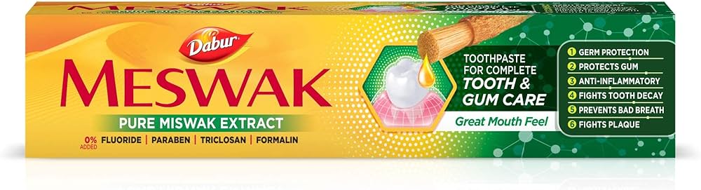 Dabur Miswak Herbal Toothpaste 100gm - Spice Village