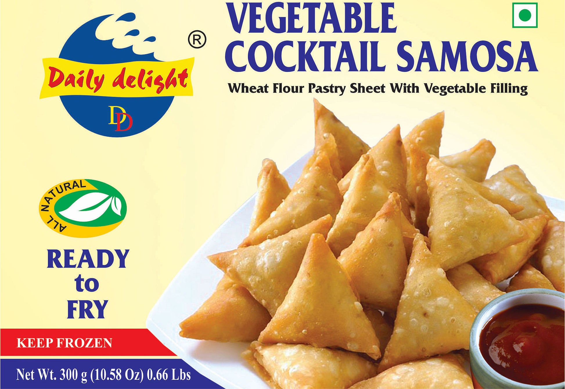 Frozen Daily Delight Cocktail Samosa 300gm - Only Berlin same day delivery - Spice Village