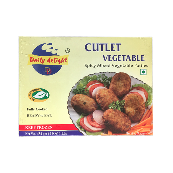 Frozen Daily Delight Cutlet Vegetables 454gm - Only Berlin Same Day Delivery - Spice Village
