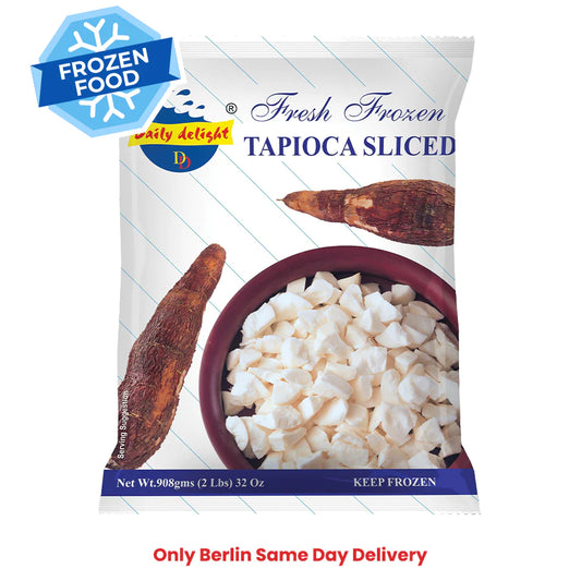Frozen Daily Delight Tapioca (Cassava Sliced) 908gm - Only Berlin Same Day Delivery - Spice Village