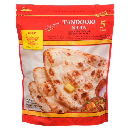Frozen Deep Tandoori Naan 375gm - Only Berlin Same Day Delivery - Spice Village