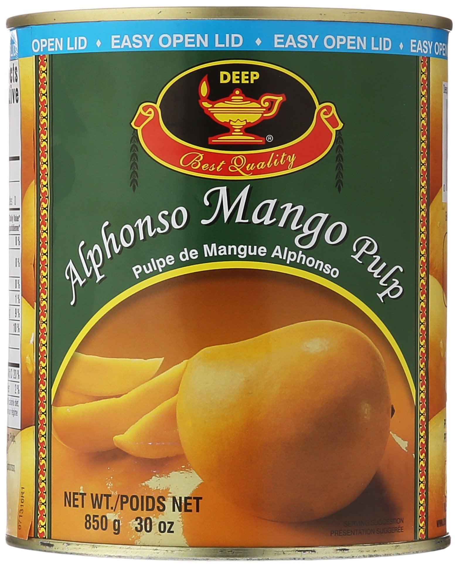 Deep Alphonso Mango Pulp 850gm - Spice Village
