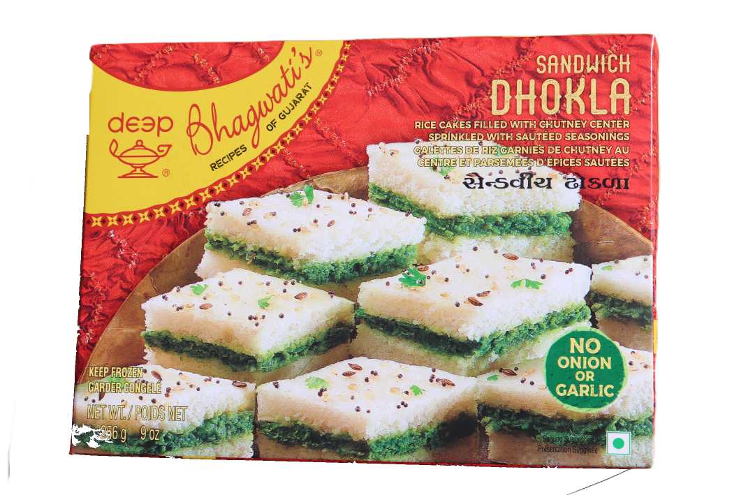 Deep Bhagwatis Sandwich Dhokla with Chutney 256gm - Spice Village