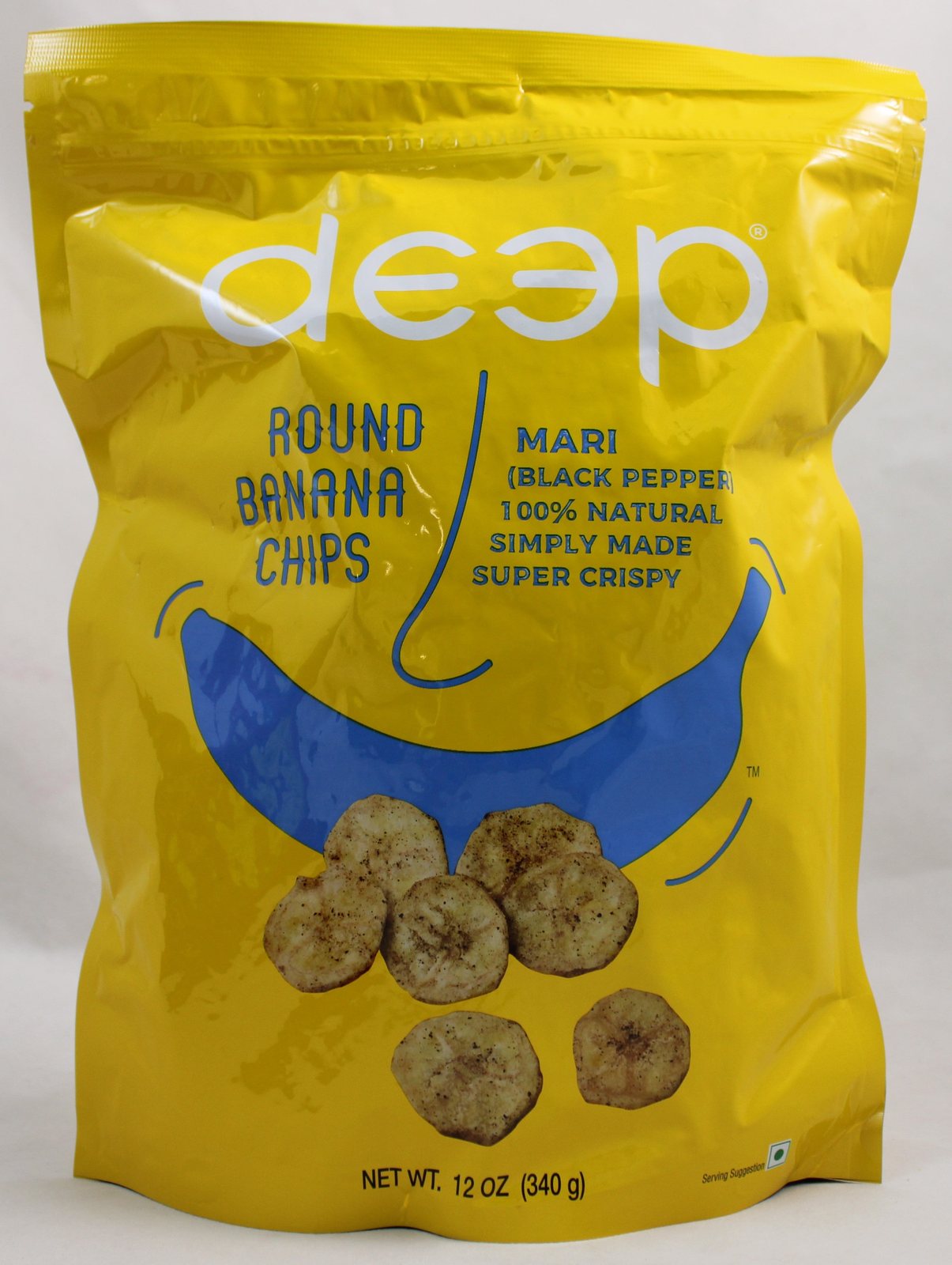 Deep Round Banana Chips(Black pepper) 340gm - Spice Village