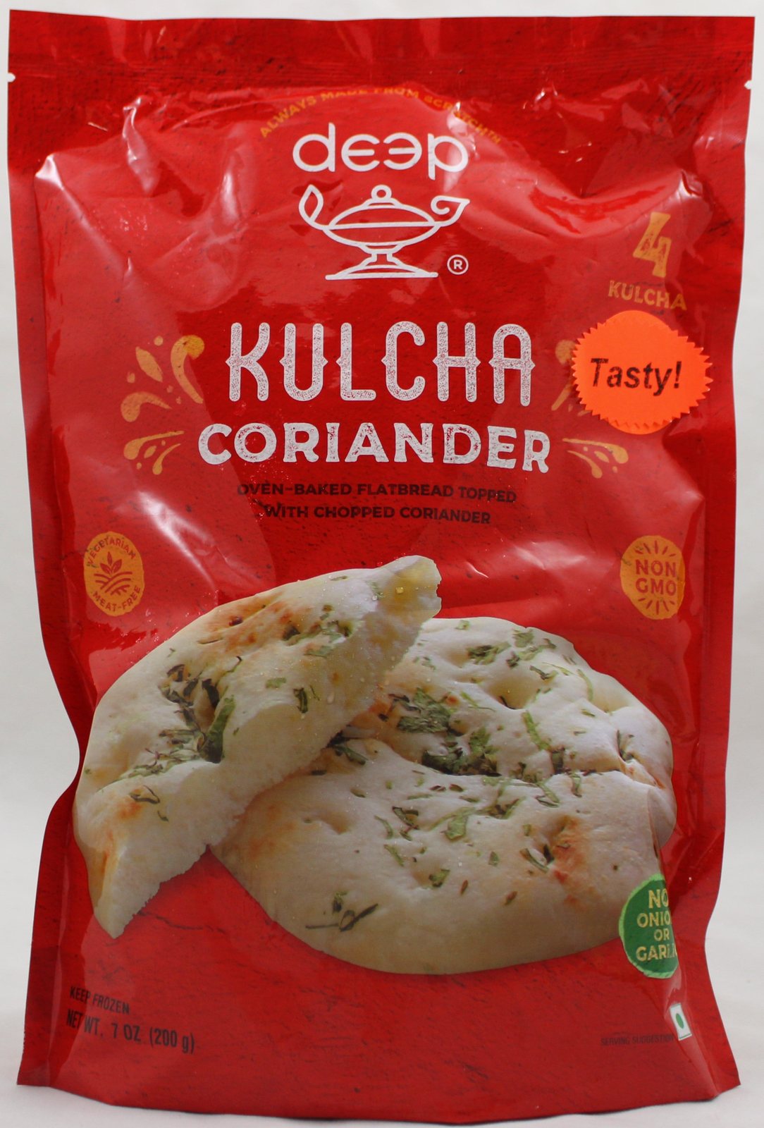 Frozen Deep Coriander Kulcha 200gm (4pcs) - Only Berlin same day delivery - Spice Village