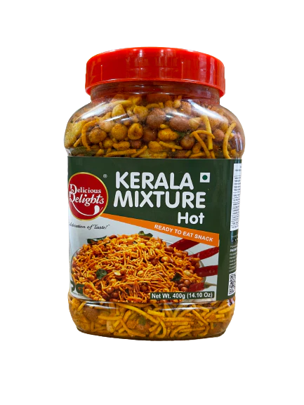 Delicious Delights Kerala Mixture Hot (Jar) 400gm - Spice Village