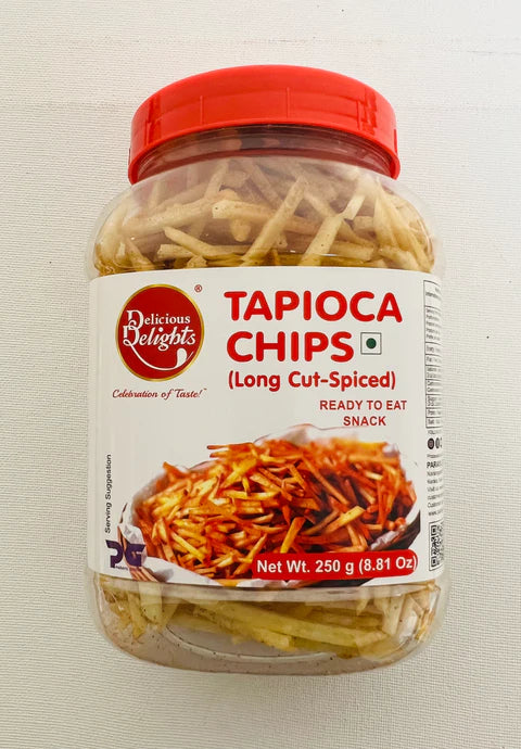 Delicious Delights Tapioca Chips (Long cut) 250gm - Spice Village