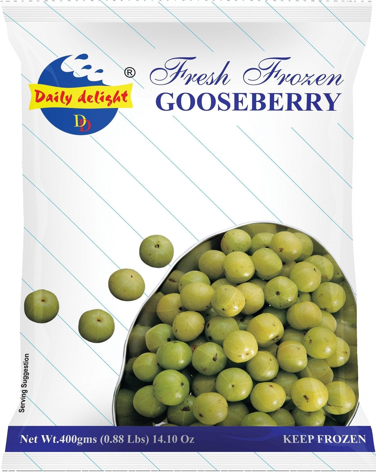 Frozen Daily Delight Gooseberry 400gm - Only Berlin Same Day Delivery - Spice Village