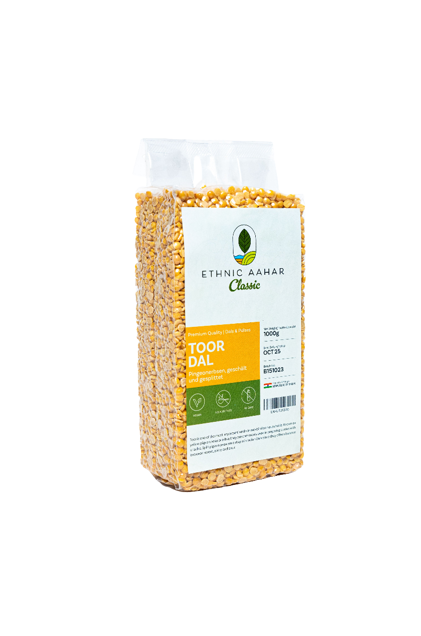 Ethnic Aahar Toor (Tur/Arhar) Dal 1kg - Spice Village