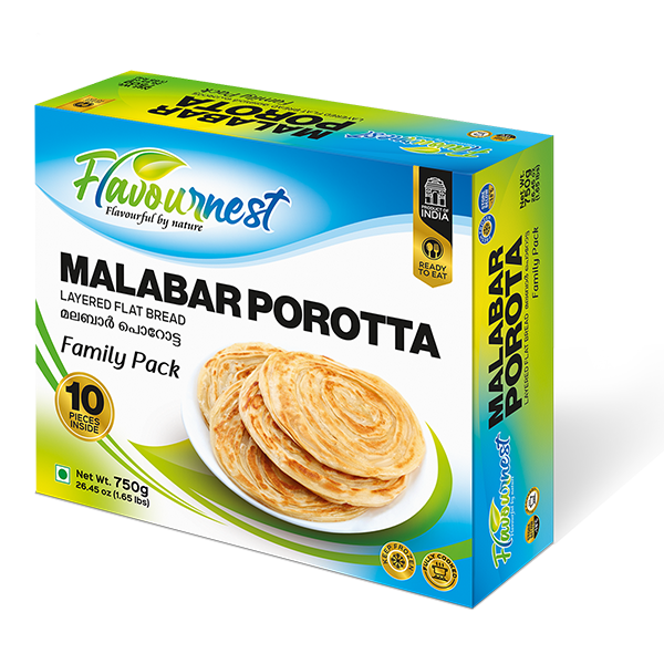 Frozen Flavournest Malabar Porotta(Family Pack) 750gm - Only Berlin same day delivery - Spice Village